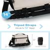 BAGSMART Small Camera Sling Bag for Photographers, Compact Camera Shoulder Bags for DSLR/SLR/Mirrorless Cameras, Waterproof Crossbody Camera Case with Tripod Holder, Ivory White view 4