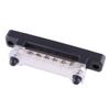 beler Red & Black 12V RV Boat Single Row 6 Post Busbar Ground Rail Power Distribution Block with Cover view 4