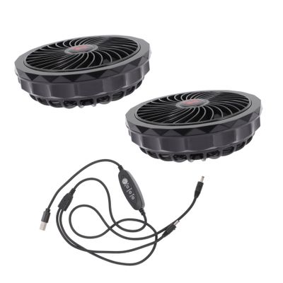 CHILDWEET 1set Usb Powered Cool Vest Cooling Fan Adjustable Air Conditioner Fan for Work Clothes Lightweight Portable Design for Comfort Easy to Install Low Noise Compatible Power Banks Wall