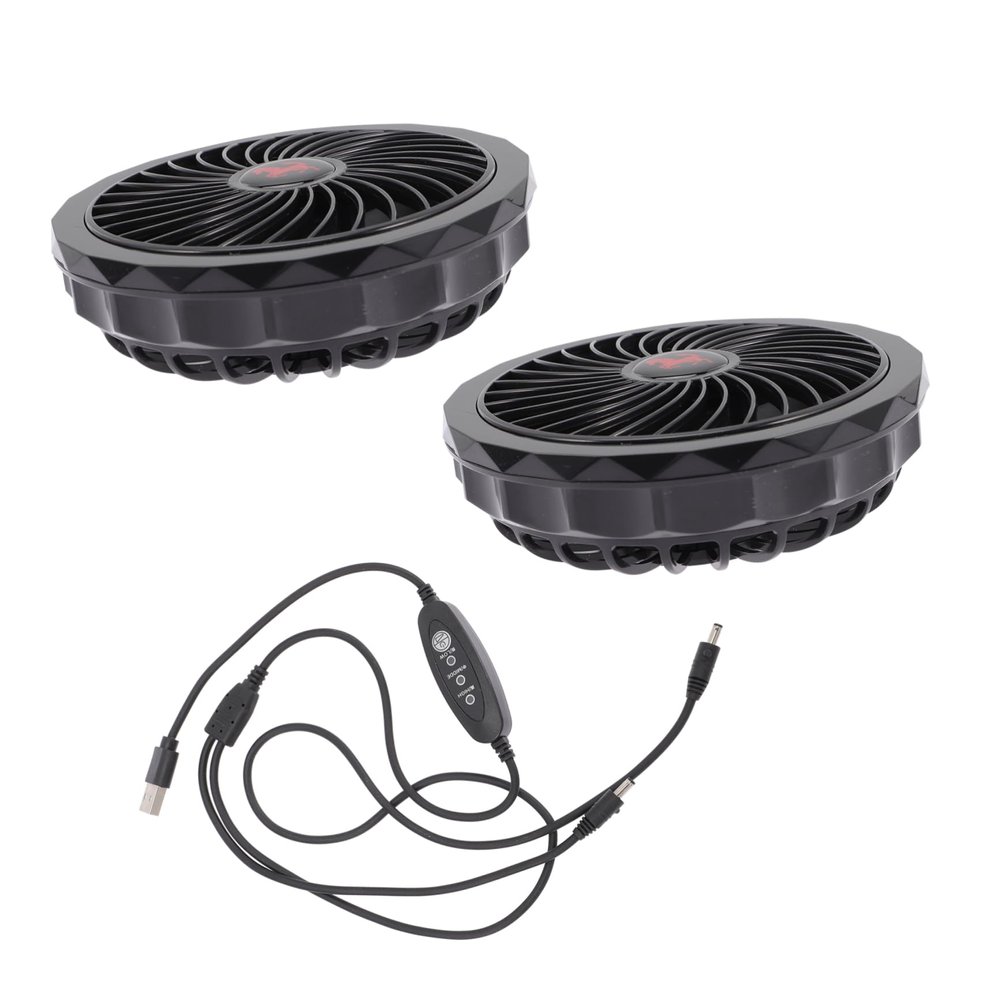 CHILDWEET 1set Usb Powered Cool Vest Cooling Fan Adjustable Air Conditioner Fan for Work Clothes Lightweight Portable Design for Comfort Easy to Install Low Noise Compatible Power Banks Wall