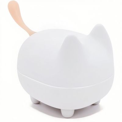 gingo Kitty Speaker Bluetooth Portable Mini Wireless Speaker with Clarity Stereo, Built-in Mic, Super Bass, Powerful Rich Room-Filling Sound, Cute Pet Subwoofer in White
