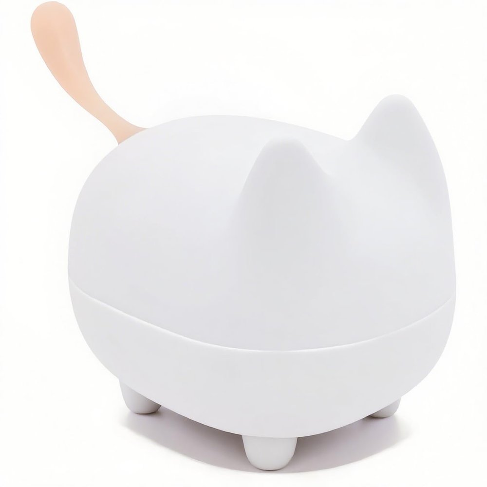 gingo Kitty Speaker Bluetooth Portable Mini Wireless Speaker with Clarity Stereo, Built-in Mic, Super Bass, Powerful Rich Room-Filling Sound, Cute Pet Subwoofer in White