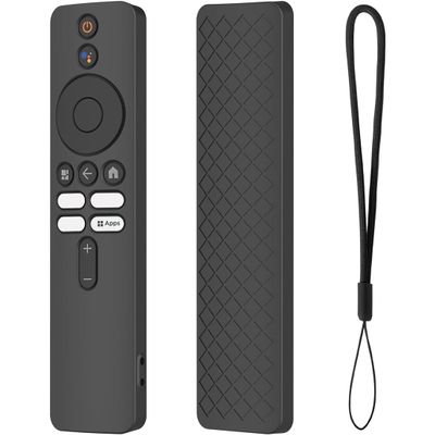 USTIYA Remote Case for Xiaomi TV Box S (2nd Gen) Protective Control Cover Silicone (Black)