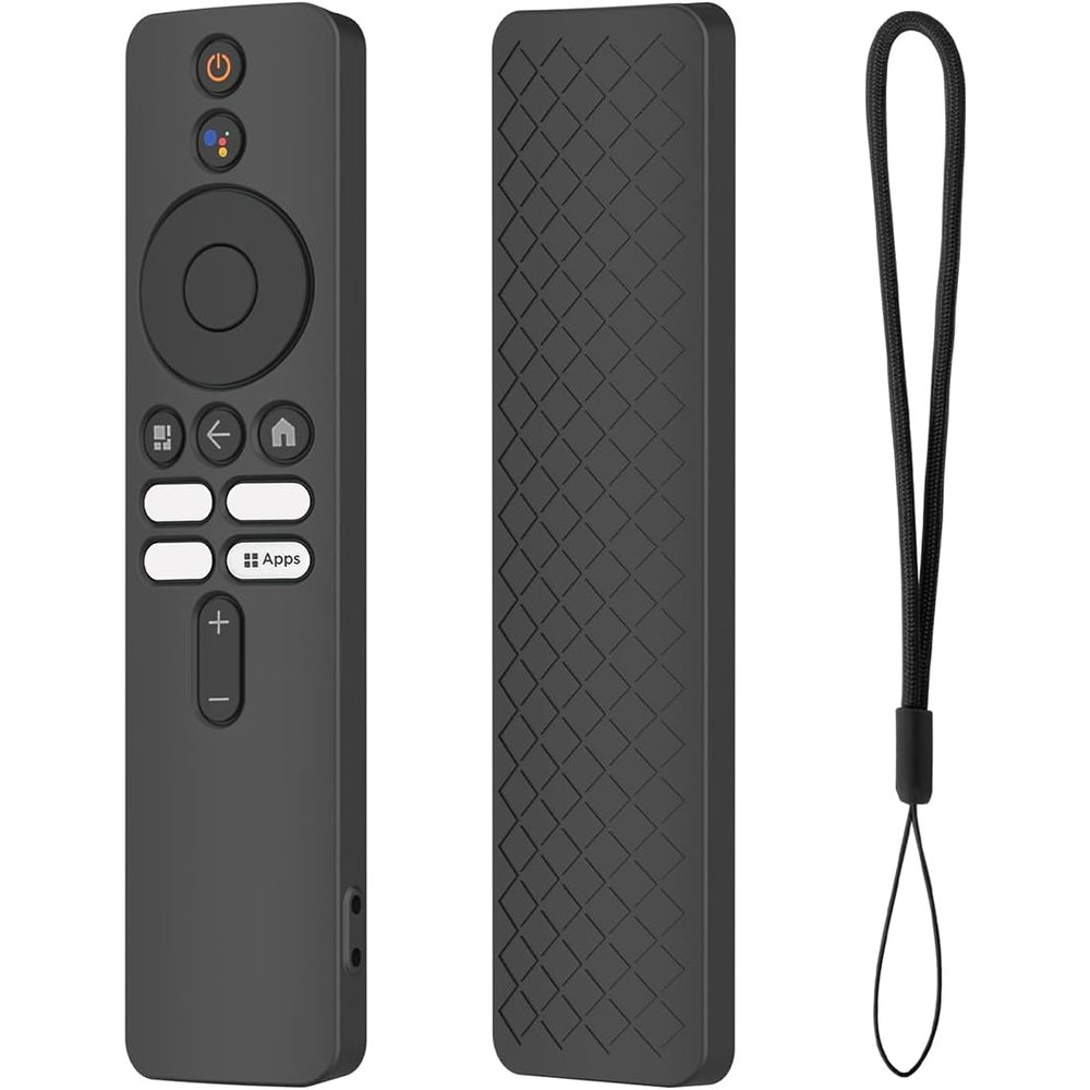 USTIYA Remote Case for Xiaomi TV Box S (2nd Gen) Protective Control Cover Silicone (Black)