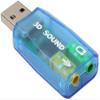 External 5.1 USB Stereo Sound Card USB 2.0 to 3D Audio Sound Card Adapter Virtual 5.1 Channel for Windows and Mac, PC, Notebook with 3.5mm Headphone and Microphone view 1