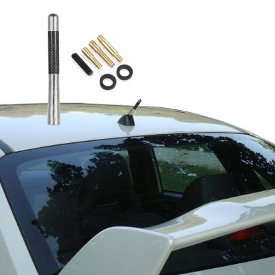 Middrivr Carbon Fiber Antenna, 4.7 Inch Short Carbon Fiber Radio Antenna, Short Automotive Antenna, Mini Car Antenna, Universal Car Accessories Replacement for Ford Focus