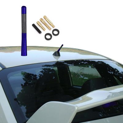 Middrivr Carbon Fiber Antenna, 4.7 Inch Short Carbon Fiber Radio Antenna, Short Automotive Antenna, Mini Car Antenna, Universal Car Accessories Replacement for Ford Focus