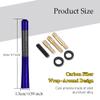 Middrivr Carbon Fiber Antenna, 4.7 Inch Short Carbon Fiber Radio Antenna, Short Automotive Antenna, Mini Car Antenna, Universal Car Accessories Replacement for Ford Focus view 2