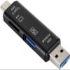 5 in 1 Micro SD Card Reader Adapter Type C Micro USB SD Memory Card Reader Compatible with MacBook Laptop USB 3.0 SD/TF OTG Card Reader view 2