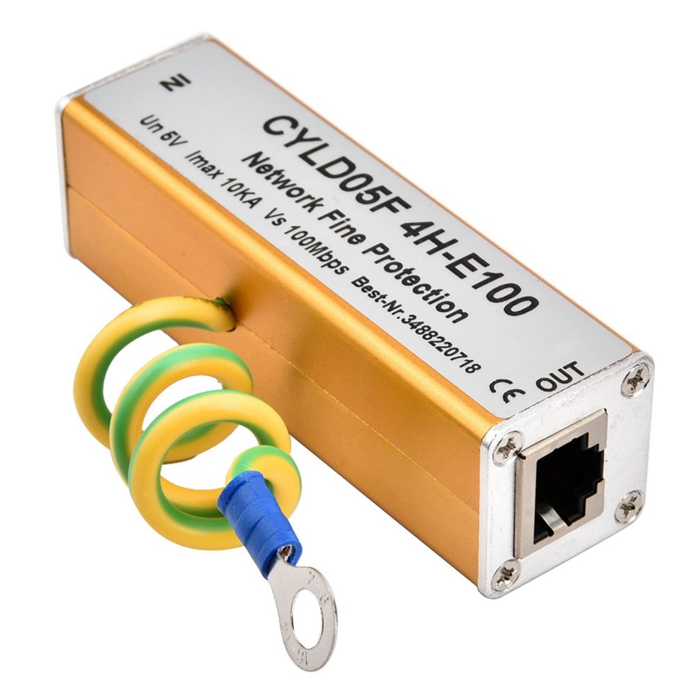 RJ45 RJ11 Adapter Ethernet Network Protector Thunder Lighting Arrester Audio Telephone Data Single Protector 5V