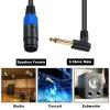Poyiccot Speakon Female to 1/4 Speaker Cable, 90 Degree Right Angle Speakon to 1/4 Inch TS Speaker Cable for 22AWG Gauge Audio Plug Amplifier Connection dj Heavy Duty Cord Wire with Twist Lock,1.5ft view 3