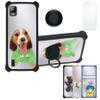 Aroepurt Koobee K100 Case Compatible with Ans Koobee K100 Phone Case SL004T Case Cover [with Tempered Glass Screen Protector][Hard PC + Soft Silicone][Ring Support] [Silver Reflect Light] DYH-SSG view 1