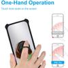 Aroepurt Koobee K100 Case Compatible with Ans Koobee K100 Phone Case SL004T Case Cover [with Tempered Glass Screen Protector][Hard PC + Soft Silicone][Ring Support] [Silver Reflect Light] DYH-SSG view 4