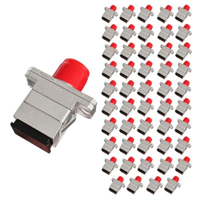 50Pcs SC to FC Fiber Optical Converter Single Mode Coupler Adapter Plastic