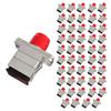 50Pcs SC to FC Fiber Optical Converter Single Mode Coupler Adapter Plastic view 1