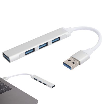 4 Port USB 3.0 Hub, Multiple USB 3.0 Hub, 5Gbps USB 3.0 Splitter Extender for Laptop, PC, Flash Drive, Charging Not Supported