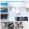 BEVA Surge Protector Tower with 8 AC & 4 USB(USB-C) Ports, 6.5 FT Extension Cord - Charging Station for Office & Dorm Room view 2