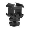 Opexicos 1Pcs Triple Hot Shoe Base Mount Adapter Extend Holder for Microphone Monitor LED Video Light view 1