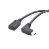 YSJJZRL 27cm Mini Female to Type C Male/90 Degree Angle Type C Male Adapter dapter Converter Charging Cable (Mini Female to 90 Type C Male) view 1