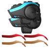 QSPORTPEAK Motorcycle Helmet Bluetooth Intercom Headset Communication Systems Kit, HY-2 Full Duplex 6 Riders Group Helmet Intercom/FM Radio/Voice Prompt/MP3/GPS/Range 2000m/IP65 Waterproof view 1