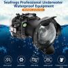 Seafrogs 40M/130FT Underwater Camera Housing Waterproof Case for Sony FX3 with 6" Optical Glass Dome Port, Compatible with Sony FE12-24 F4 and FE16-35 F4 Lens view 4