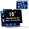 ZOEGAA MacBook Air 15 inch Privacy Screen (2023-2025), Privacy Screen MacBook Air 15 inch for M2, M3, M4, Pro, Max Chip, Removable 15.3 inch Laptop Anti-Spy Filter Anti-Glare Blue Ray Reduction view 1