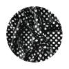 Black and White Corrugated dots Round Mouse pad 8in, 100% Polyester Fabric, Bottom 3mm Rubber pad, Office, Games, Learning, for Desktop, Laptop, Personal Computer, Console, etc. view 1
