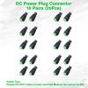 UltraPoE 40-Pack DC 12V 5A Power Adapter Barrel Jack Connector, 5.5mm x 2.1mm 40 x Female Plug for Led Light Strip CCTV Security Camera Monitoring Cable Wire Ends Plug view 2