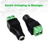 UltraPoE 40-Pack DC 12V 5A Power Adapter Barrel Jack Connector, 5.5mm x 2.1mm 40 x Female Plug for Led Light Strip CCTV Security Camera Monitoring Cable Wire Ends Plug view 3