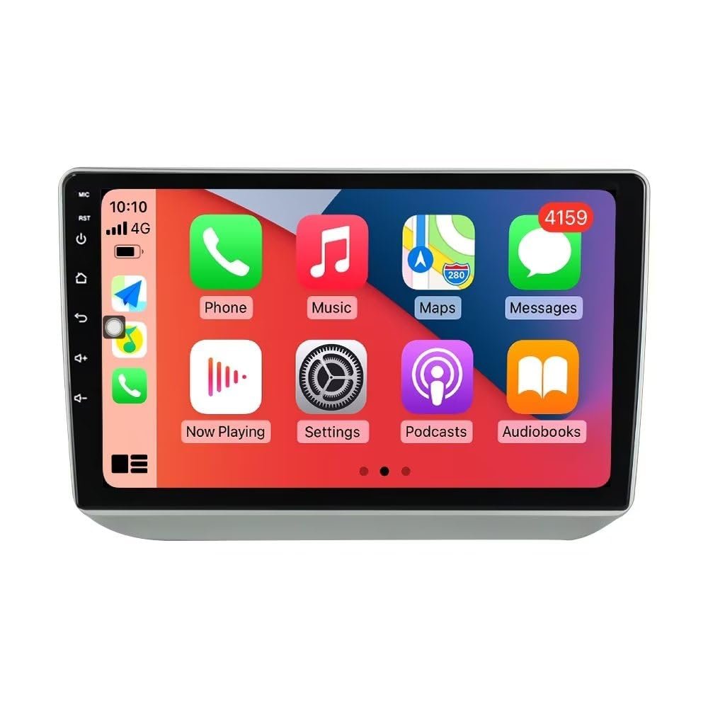 10.1" Car Radio Stereo for Skoda Fabia 2 2007 2008 2009 2010 2011 2012 2013 2014 Dash Kit,4+64GB 8-Core Android GPS Navigation Multimedia Player with Car-Play Android Auto