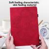 VODEFOX Case for Amazon Kindle Fire Max 11 Case (13th Generation, 2023 Release) 11",PU Leather Folio Stand Embossed Peacock Flower Stand Cover for Fire 11 Tablet - Red view 3