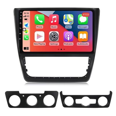 10.2" Car Radio Stereo for Skoda Yeti 5L 2009-2014 Dash Kit,4+64GB 8-Core Android GPS Navigation Multimedia Player with Car-Play Android Auto