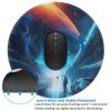 Science Fiction Future Round Mouse pad 8in, 100% Polyester Fabric, Bottom 3mm Rubber pad, Office, Games, Learning, for Desktop, Laptop, Personal Computer, Console, etc. view 4
