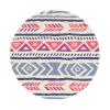 Plain Geometric Floral Pattern Round Mouse pad 8in, 100% Polyester Fabric, Bottom 3mm Rubber pad, Office, Games, Learning, for Desktop, Laptop, Personal Computer, Console, etc. view 1