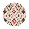 Geometric Vector Round Mouse pad 8in, 100% Polyester Fabric, Bottom 3mm Rubber pad, Office, Games, Learning, for Desktop, Laptop, Personal Computer, Console, etc. view 1