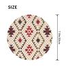 Geometric Vector Round Mouse pad 8in, 100% Polyester Fabric, Bottom 3mm Rubber pad, Office, Games, Learning, for Desktop, Laptop, Personal Computer, Console, etc. view 3