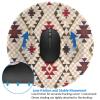 Geometric Vector Round Mouse pad 8in, 100% Polyester Fabric, Bottom 3mm Rubber pad, Office, Games, Learning, for Desktop, Laptop, Personal Computer, Console, etc. view 4