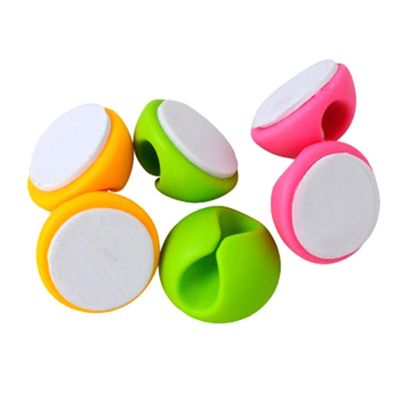Operitacx Wire Clip Organizer 24pcs Cord Clip Organizer Single Slot Cable Holder Plastic Durability Random Color