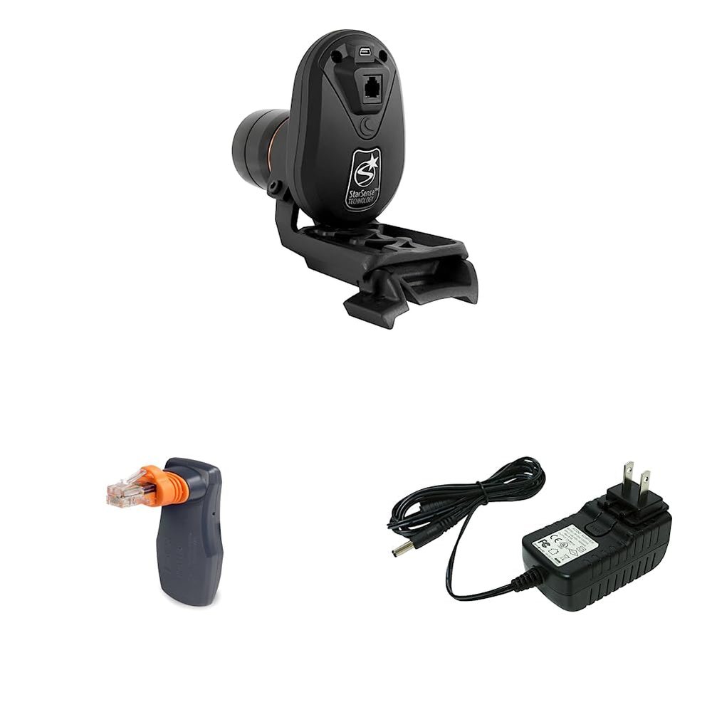 Celestron - StarSense AutoAlign Telescope Accessory & SkyPortal WiFi Module - Control Your Celestron Computerized Telescope via Smartphone & 18778 AC Adapter (Black)