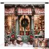 Kate Christmas Backdrop for Pictures Winter Snow Gift Store Backdrops Xmas Trees Background for Home Decoration Photo Booth Props (10x10ft) view 1