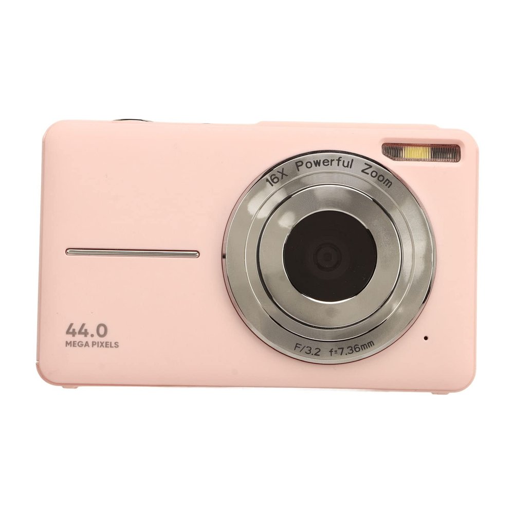 Digital Camera 44M 1080P 16X Zoom Autofocus 2.4 Inch IPS Screen Long Battery Life Mini Compact Pocket Camera for Teens Students Boys Girls Seniors ()