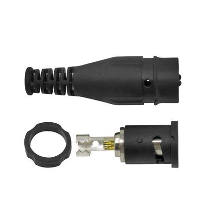 1pcs Cleqee P7001 BNC Male Plug Connector Protective Shell Gold-plated Solder Joint