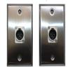 (2) Two XLR Single Wall Plates w/NEUTRIK NC3MD-L-1 Male 3 Pin (Stainless Steel) view 1