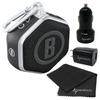 Wearable4U - Bushnell Wingman Mini Black/Silver GPS Bluetooth Speaker with Cleaning Cloth and Wall/Car Chargers Bundle view 1