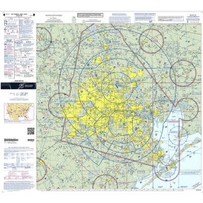 Expired FAA Houston Terminal Area Chart (Thou) - Wrapping Paper, Decoration, Training Use