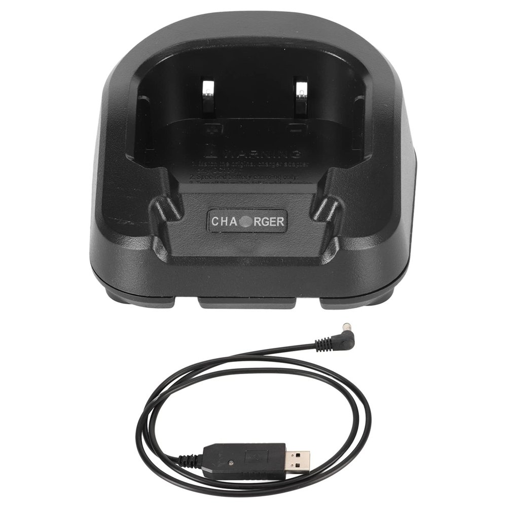 2 Way Radio Ni MH Ni CD Li ion Battery Charging Dock Desktop Charger USB Cable for 82 82L Serie, USB Cable Battery Charger with Indicator Light