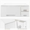 Gatuida Desk Monitor Stand Riser: Desk Organizer with Drawer for Office Supplies, White view 3