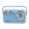Studebaker Sky Blue SB2003 Retro Portable AM FM Radio | Built in Speaker | AC Powered/Battery | Aux-in Cable (Bundle) view 1