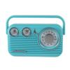 Studebaker SB2003 Retro Portable AM FM Radio | Built in Speaker | AC Powered/Battery | Aux-in Cable (Bundle) (Turquoise) view 1