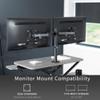 VIVO Height Adjustable 32 inch Standing Desk Converter with Dual 13 to 30 inch Monitor Stand, Sit Stand Monitor Mount and Desk Riser, Gray, DESK-V000K-M2G view 4